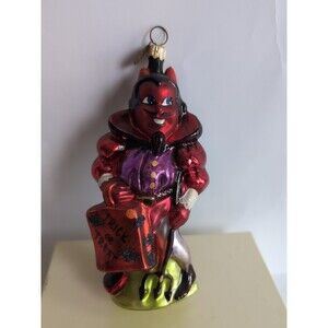 Rare Radko RED DEVIL Ornament 00-360-0 6" Halloween Trick Or Treat